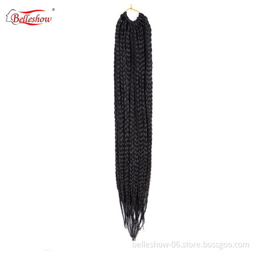 Hot sell 18 inch senegal box braid hair crochet box braids two tone expression for box braids hair
